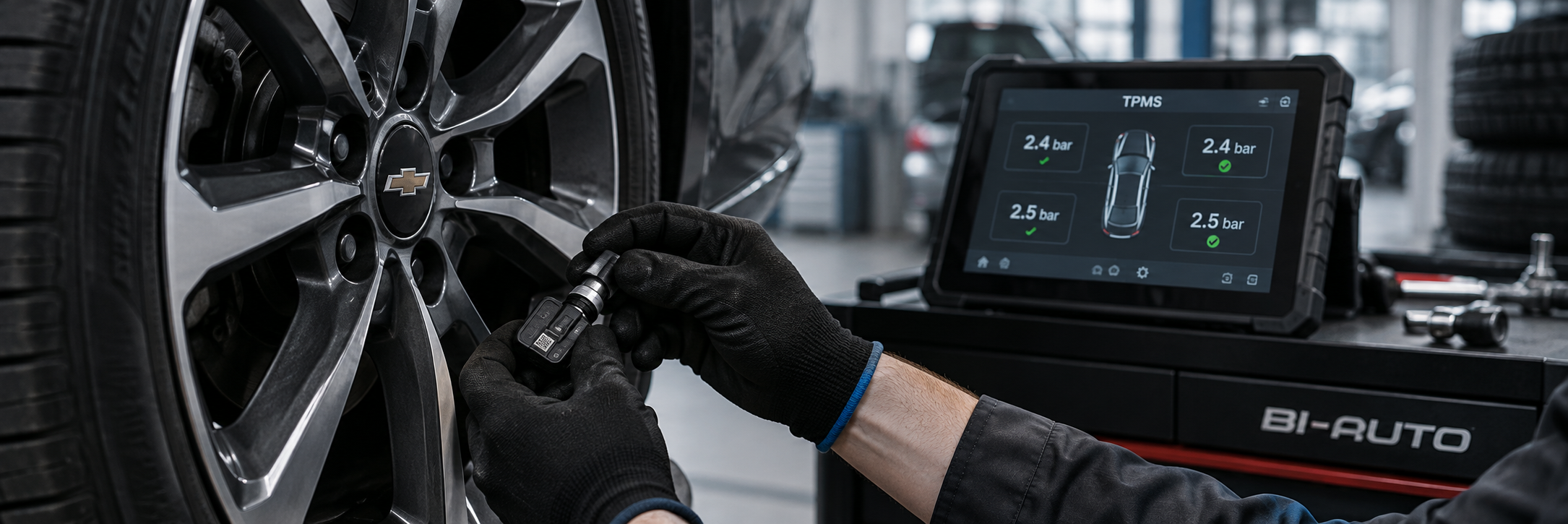 Диагностика и настройка датчиков давления в шинах TPMS в Могилеве